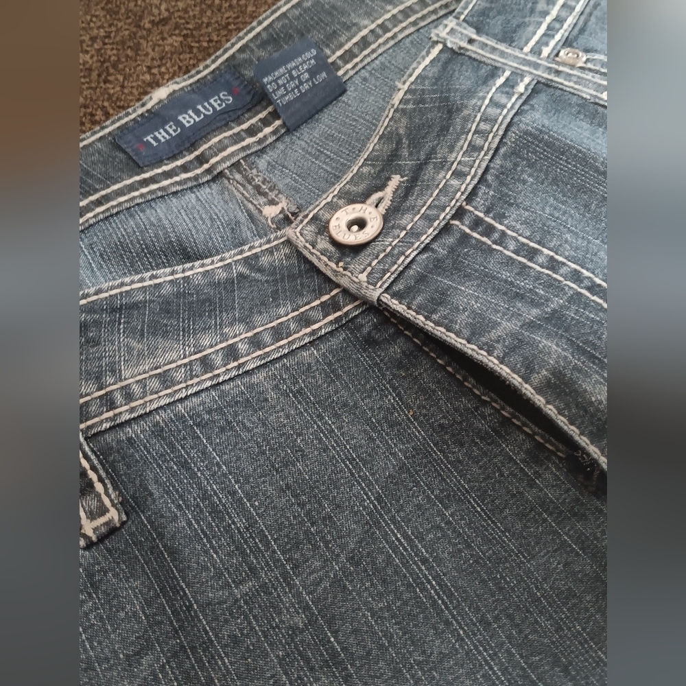 The Blues Denim JEANS Missy Size 11/12 Vintage Bootcut 32x32 - Picture 9 of 9